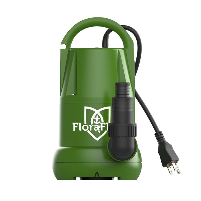 FloraFlex Submersible Water Pump, 1/4 HP, 1874 GPH