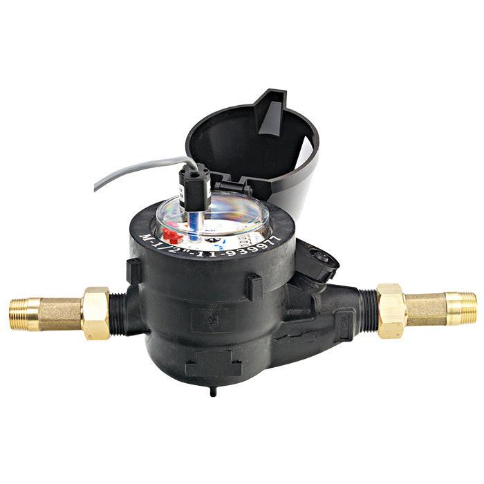 Netafim Plastic M Water Meter, 3/4 Inch, 1.0 Gallons Per Pulse, Reed Switch Register (WM-075-1.0-RS-P)