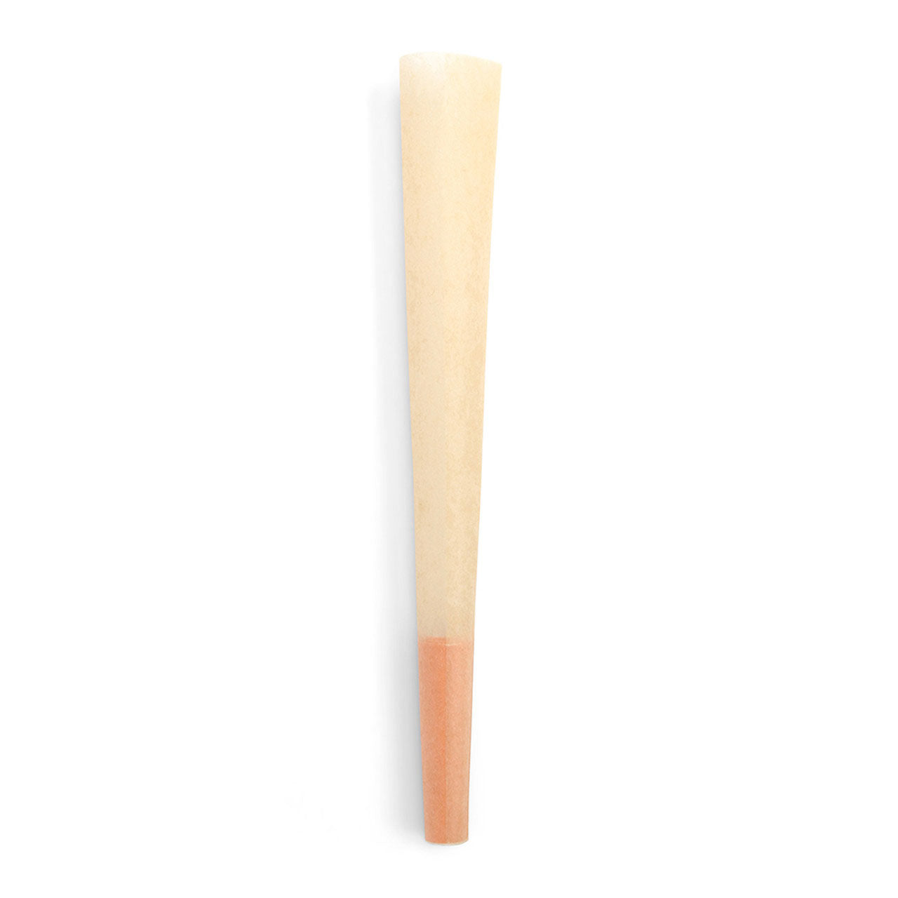 Custom Cones USA 84mm Designer Pre-Rolled Cones, Natural Brown Paper with Orange Tip - Case of 900