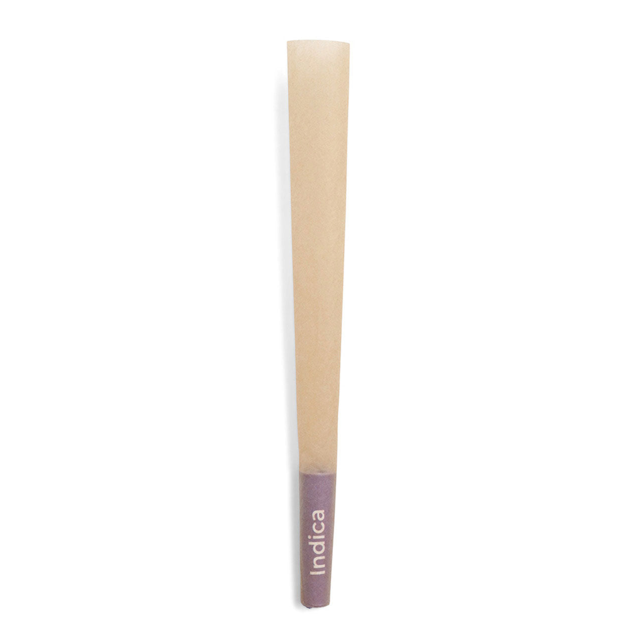 Custom Cones USA 109mm Pre-Rolled Cones, Natural Brown Paper, Indica Branded - Case of 800