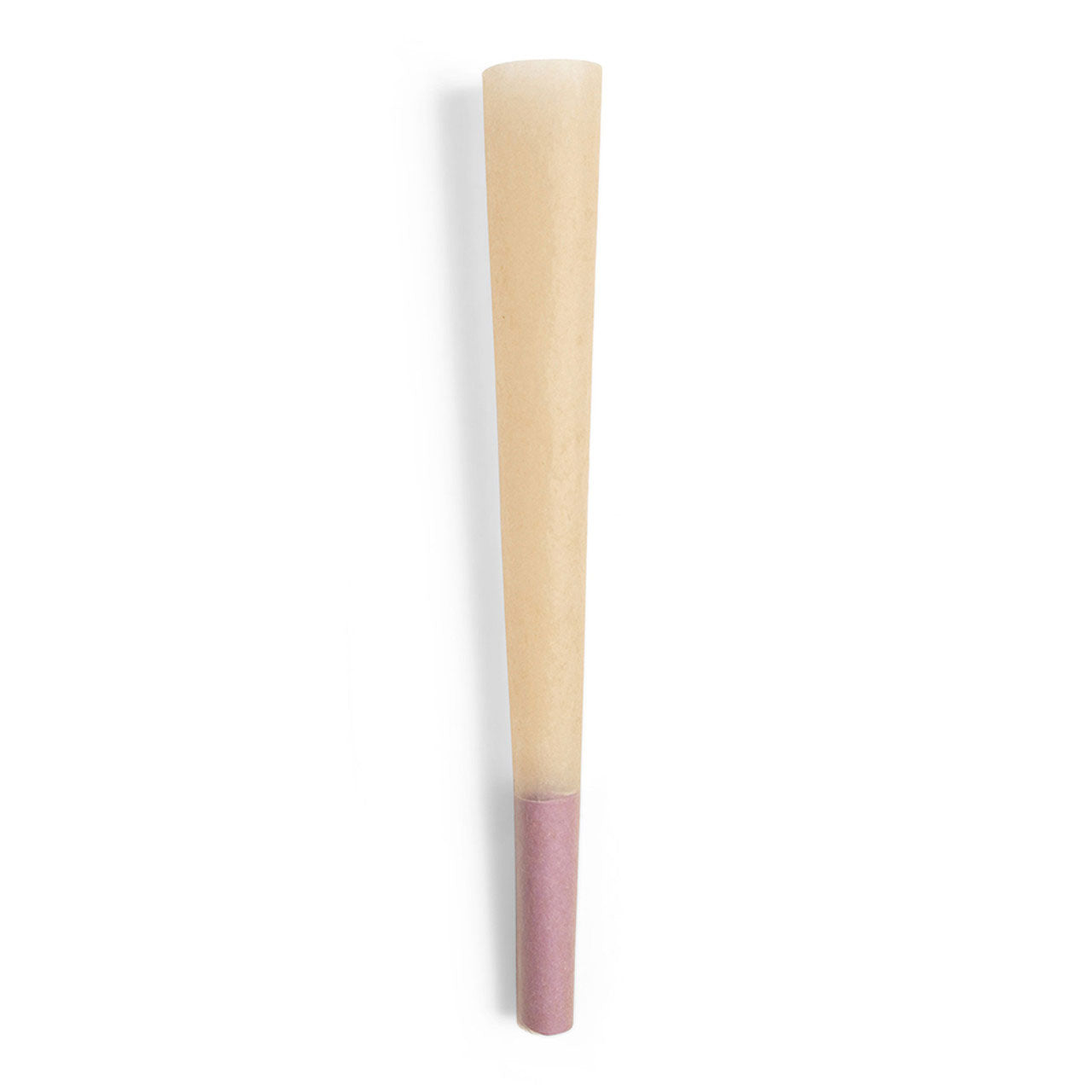 Custom Cones USA 109mm Designer Pre-Rolled Cones, Natural Brown Paper with Purple Tip - Case of 800