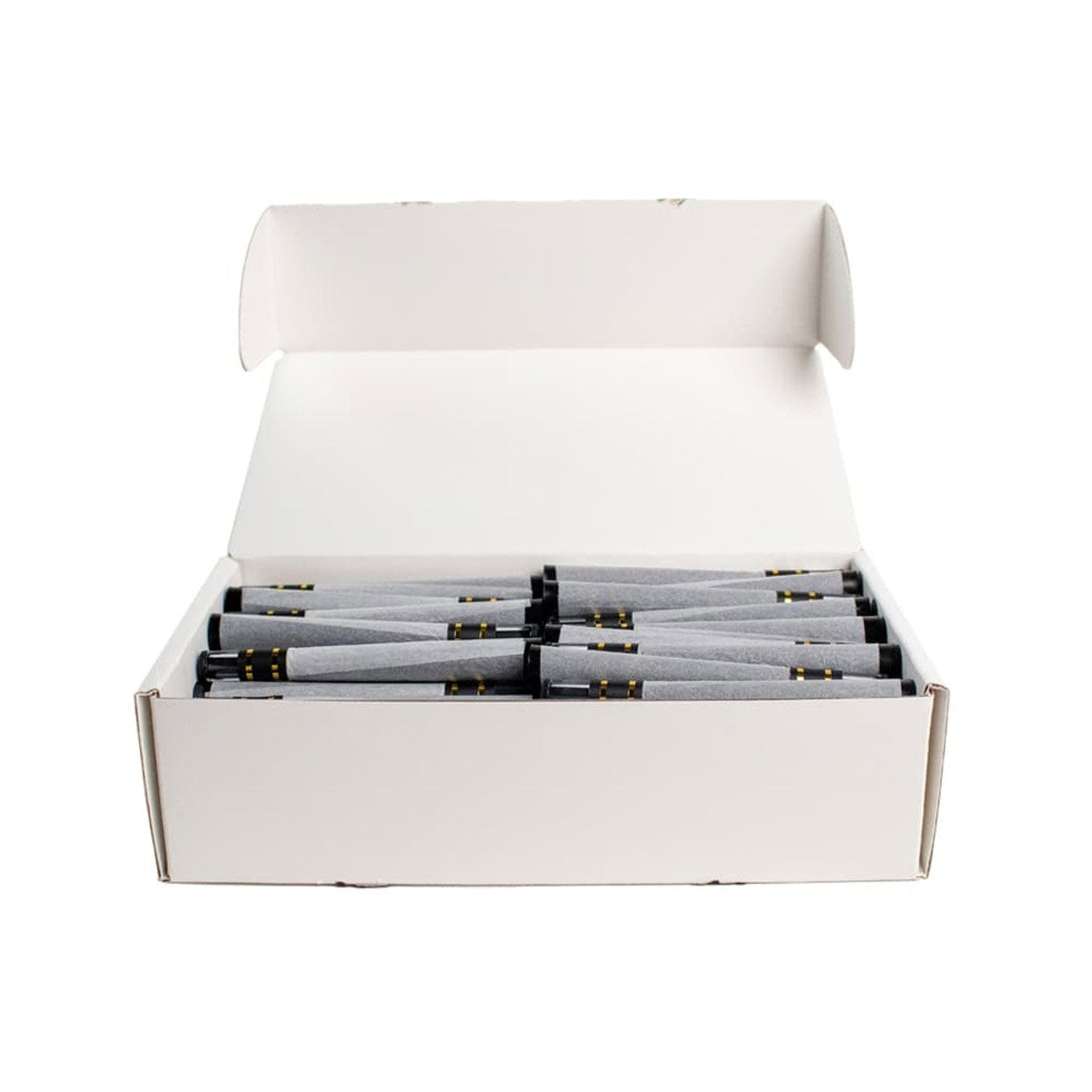 Custom Cones USA 90mm 1 Gram Pre-Rolled Cones, Refined White with Glass Tip - Case of 100