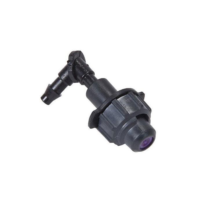 DIG EXL Series Fogger Head, 1/4 Inch Elbow Barb, Black & Purple, 0.8 GPH - Pack of 150