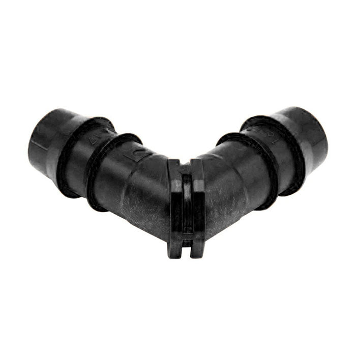 DIG 1/2 Inch Barbed Elbow Connector Fitting, Black, 16mm - Pack of 300