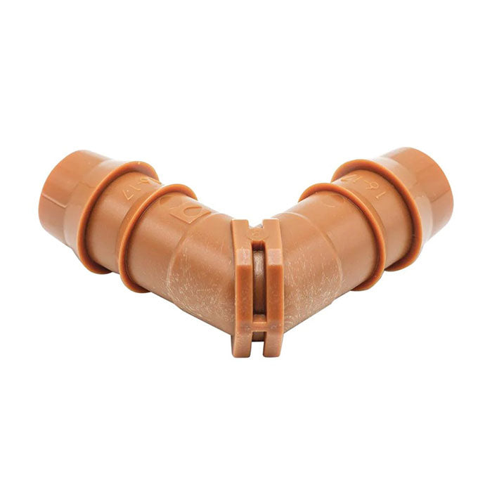 DIG 1/2 Inch Barbed Elbow Connector Fitting, Brown, 17mm - Pack of 300