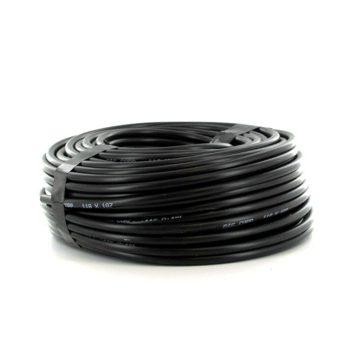 DIG 1/8 Inch Vinyl Distribution Tubing, Black, 0.118 Inch ID x 0.187 Inch OD - 1000 Feet - Pack of 2