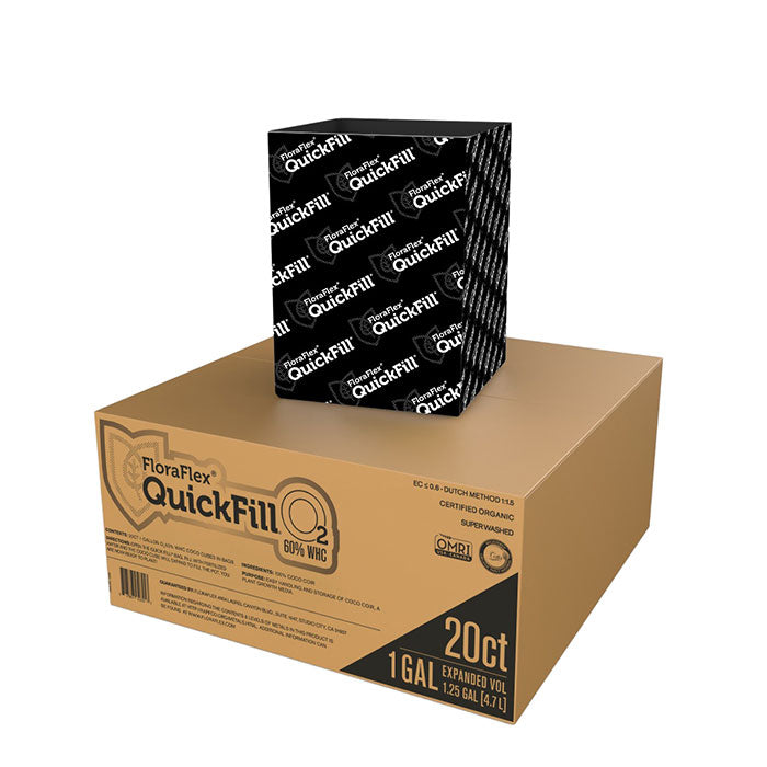 FloraFlex QuickFill O2 Bag, 60% WHC, 1 Gallon, Case of 20