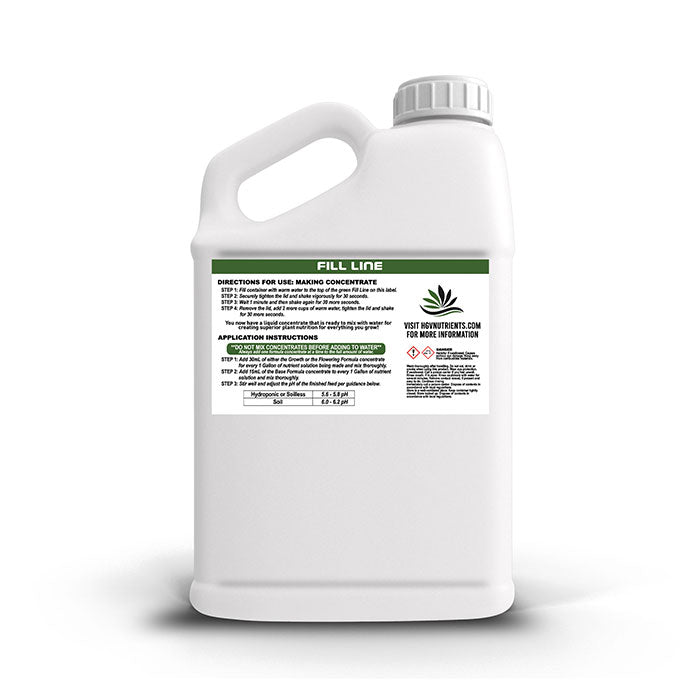 HGV Nutrients Growth and Flowering Base Formula 14.5-0-0, 1 Gallon Jug