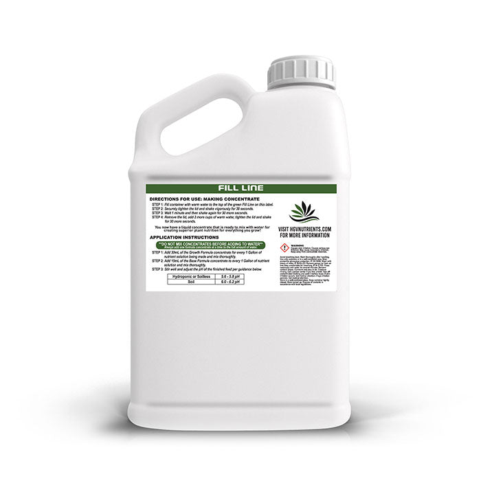 HGV Nutrients Growth Formula 3-6-22, 1 Gallon Jug