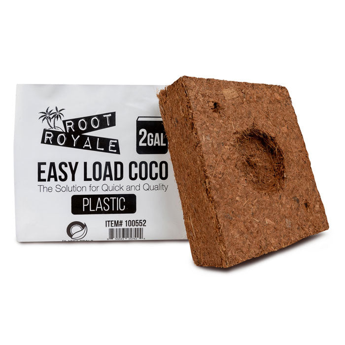 Root Royale Easy Load Coco Plastic Grow Bag, 2 Gallon - Case of 30