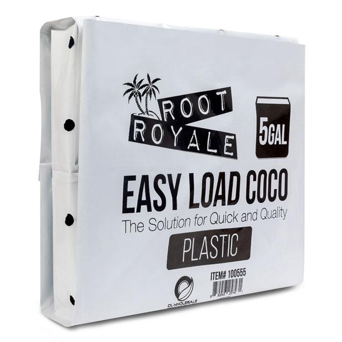 Root Royale Easy Load Coco Plastic Grow Bag, 5 Gallon - Case of 12