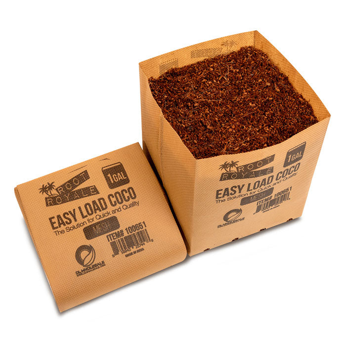 Root Royale Easy Load Coco Mesh Grow Bag, 1 Gallon - Case of 64