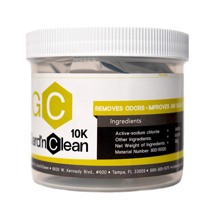 GardnClean Fast Release Dry Gas Chlorine Dioxide (ClO2) Deodorizer & Cleaner - 10,000 cu. ft.