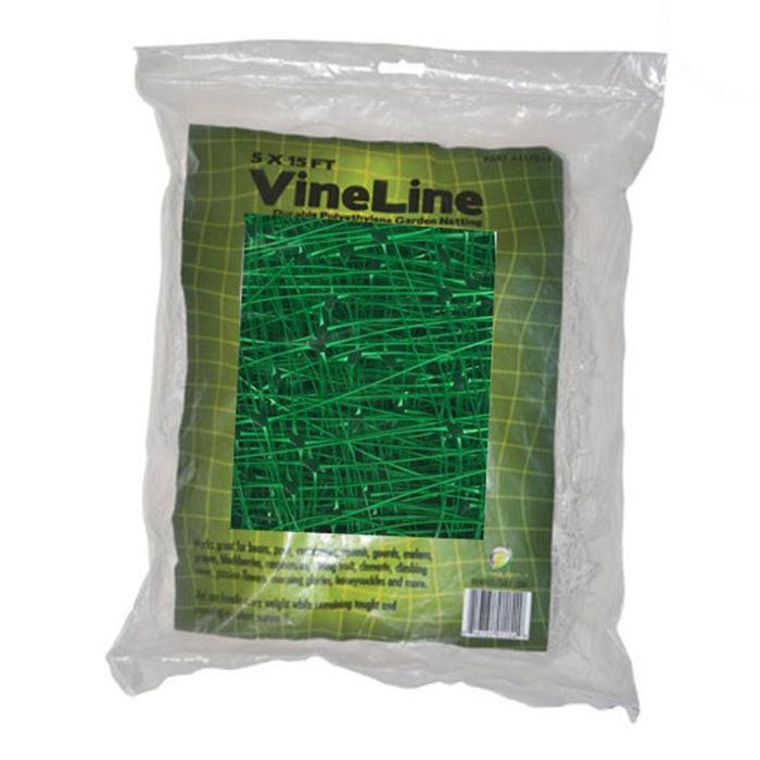 DL Wholesale VineLine Green Plastic Garden Trellis Netting with 6" Squares, 5' x 15'