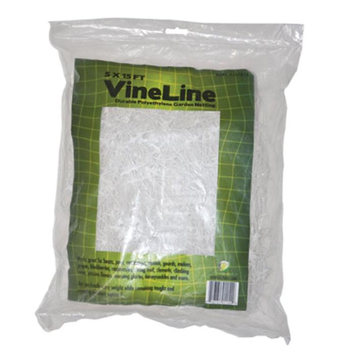 DL Wholesale VineLine White Plastic Garden Trellis Netting with 6" Squares, 5' x 30'