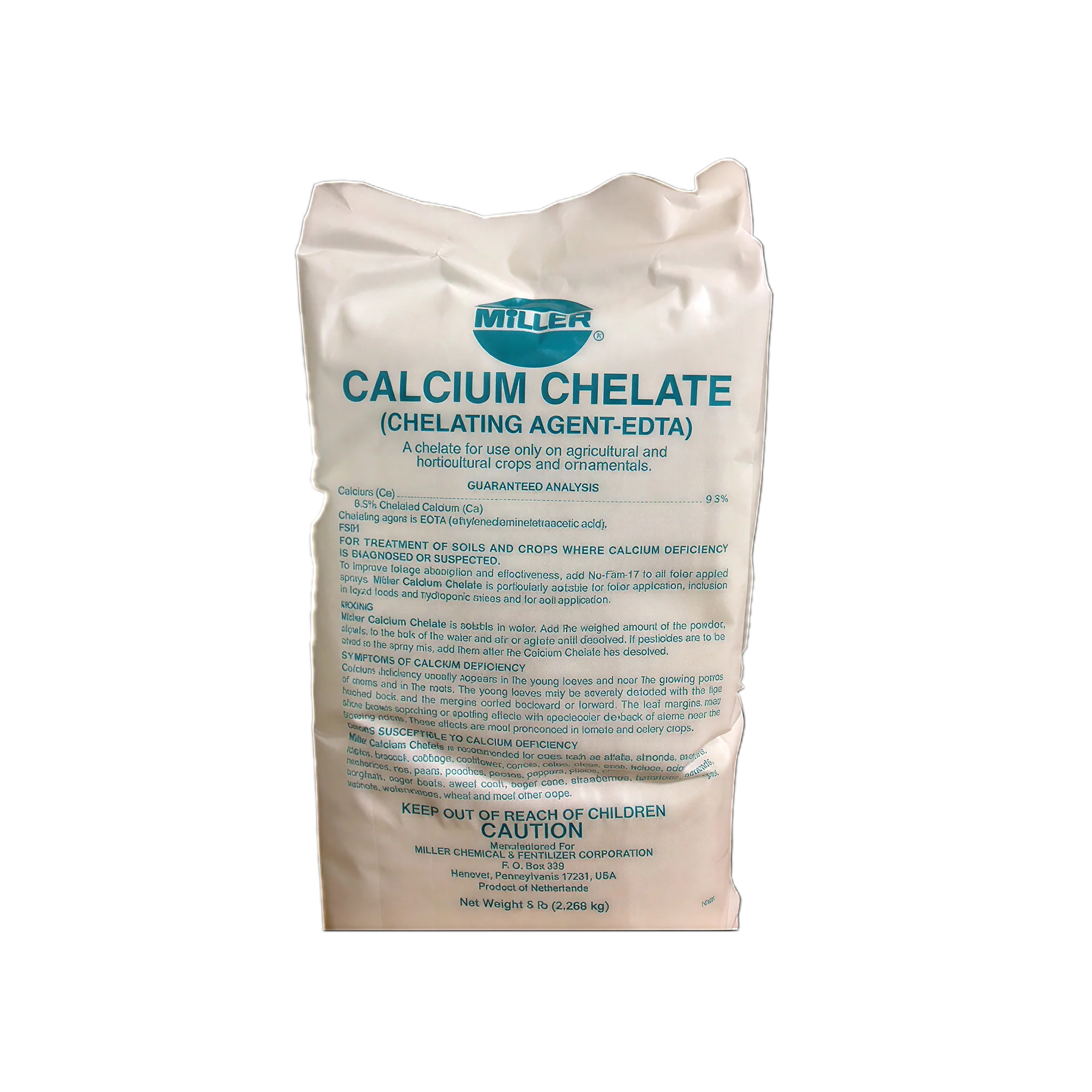 Miller Calcium Chelate 9.5%, 5 Pounds