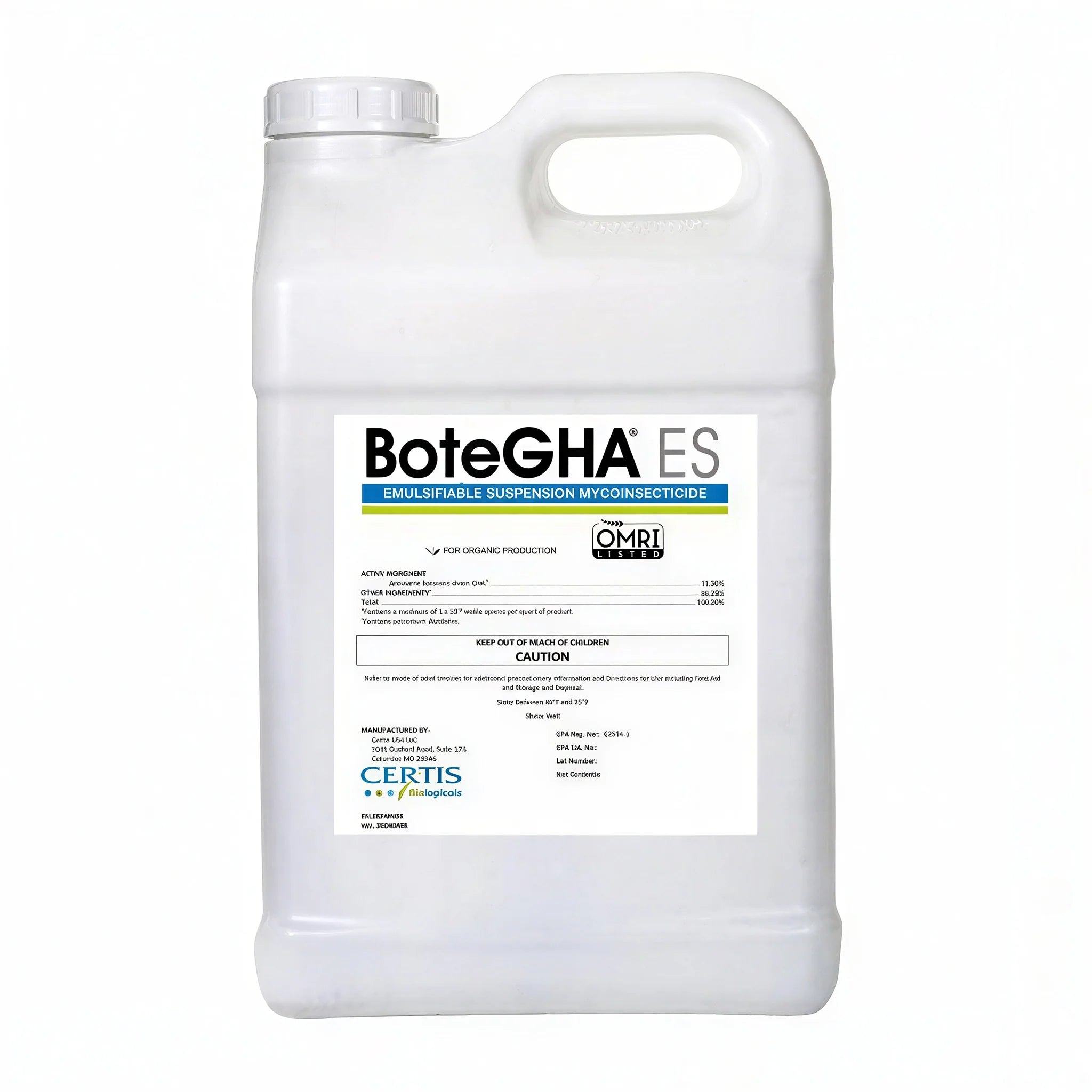 Certis Biologicals BoteGHA ES Organic Insecticide, 1 Gallon