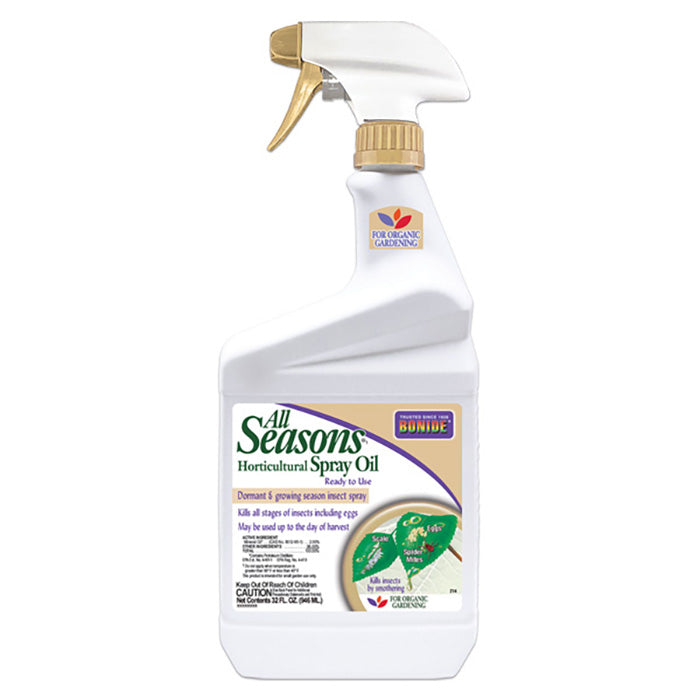 Bonide All Seasons Horticultural & Dormant Spray Oil Ready-to-Spray, 1 Quart