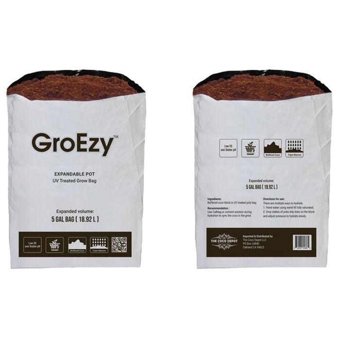 The Coco Depot GroEzy Expandable Pot in UV Treated Grow Bag, 5 Gallon - Pack of 20