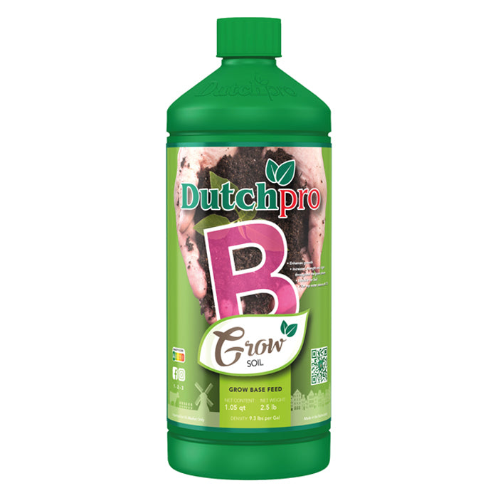 DutchPro Base Feed Grow Soil B, 1 Liter - Hard Water