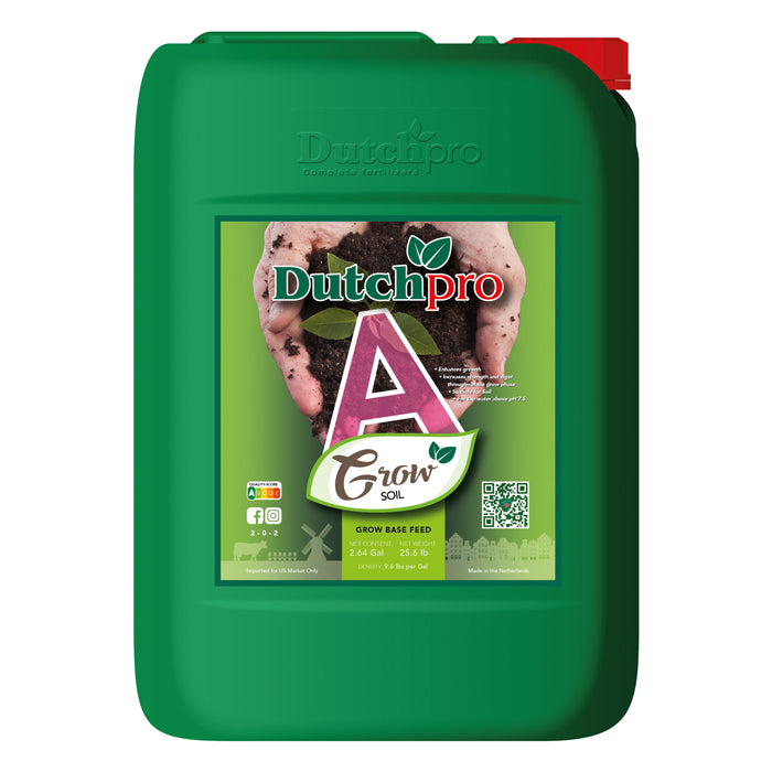 DutchPro Base Feed Grow Soil A, 10 Liter - Hard Water