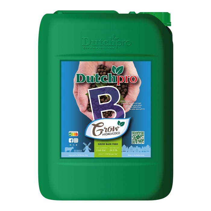 DutchPro Base Feed Grow Hydro/Coco B, 10 Liter - Hard Water