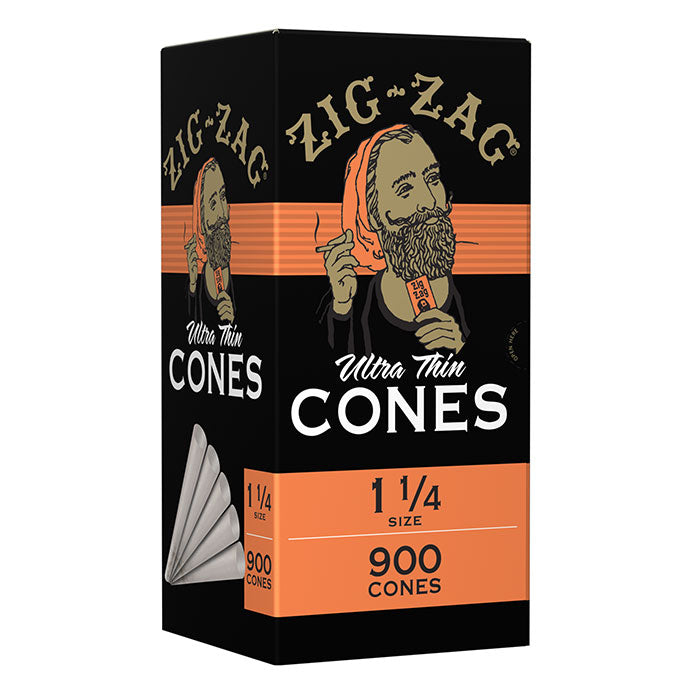 Zig-Zag 0.5 Gram 1 1/4 Bulk Cones - 900 Cone Carton - Case of 6 Cartons