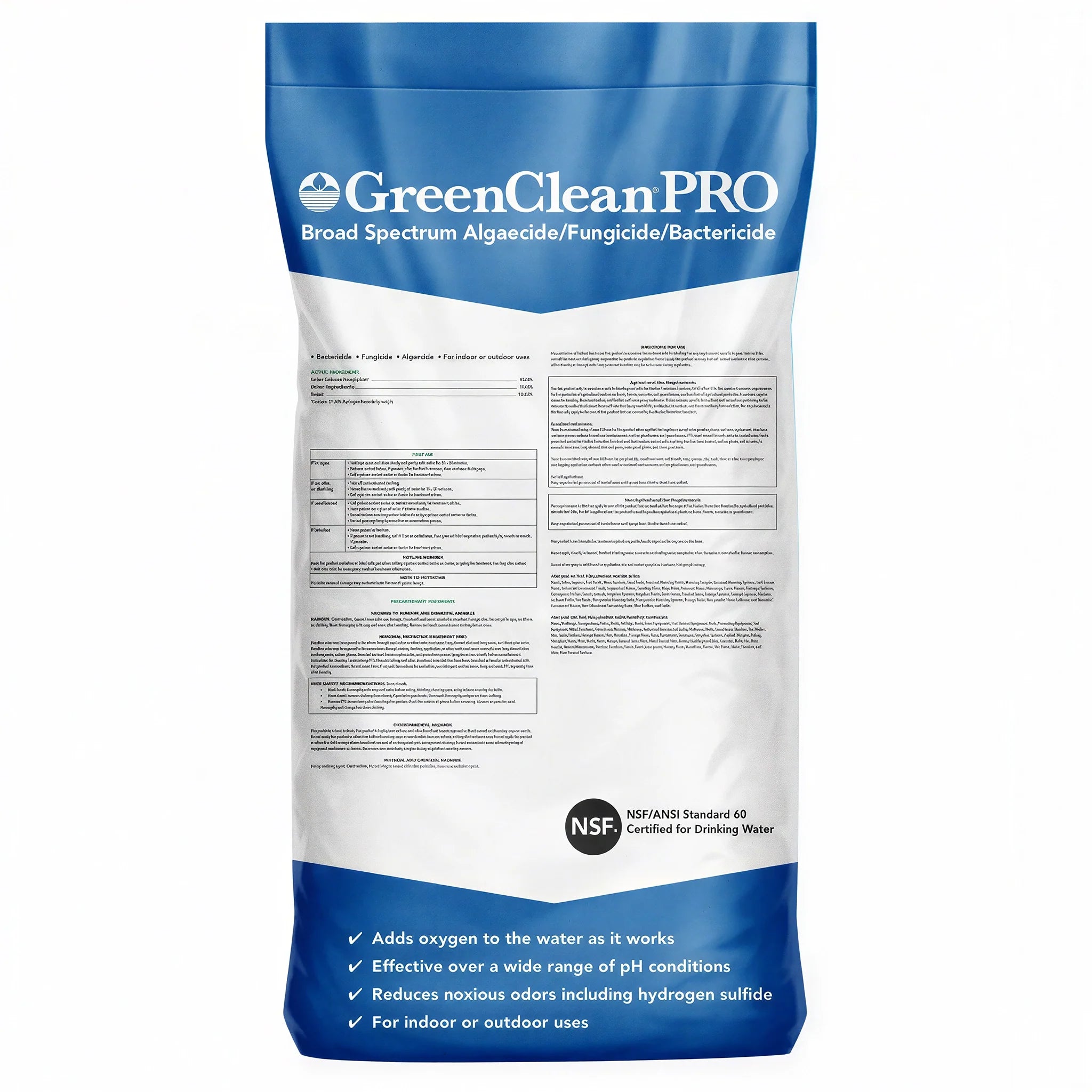 BioSafe GreenClean Pro Organic Granular Algaecide & Fungicide, 50 lbs.