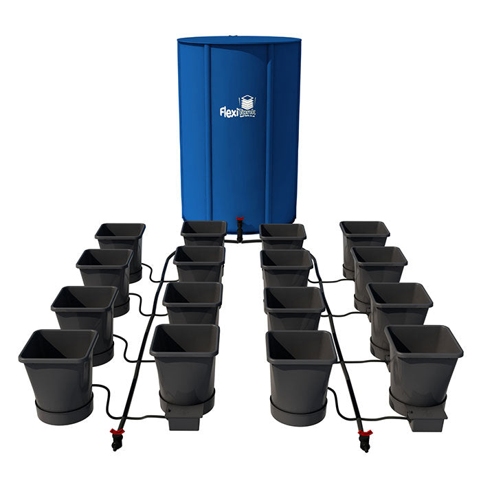 Autopot 16 Pot XL Watering System with 6.6 Gallon Pots, 60 Gallon FlexiTank