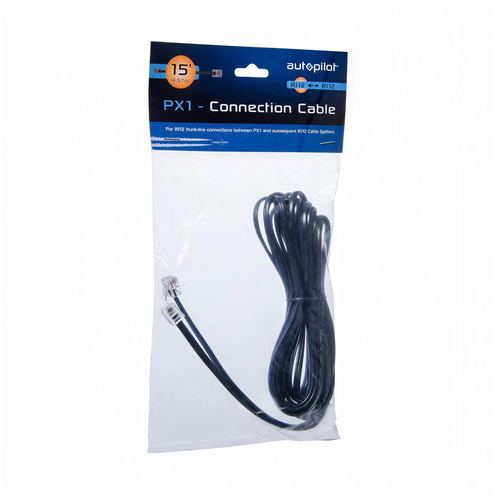 Autopilot RJ12-RJ12 Cord, 15'