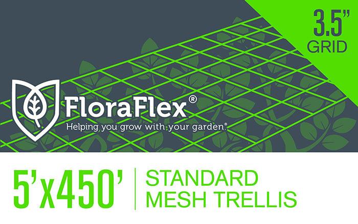 FloraFlex Mesh Trellis Net, 3.5 Inch Square, 5 Feet x 450 Feet