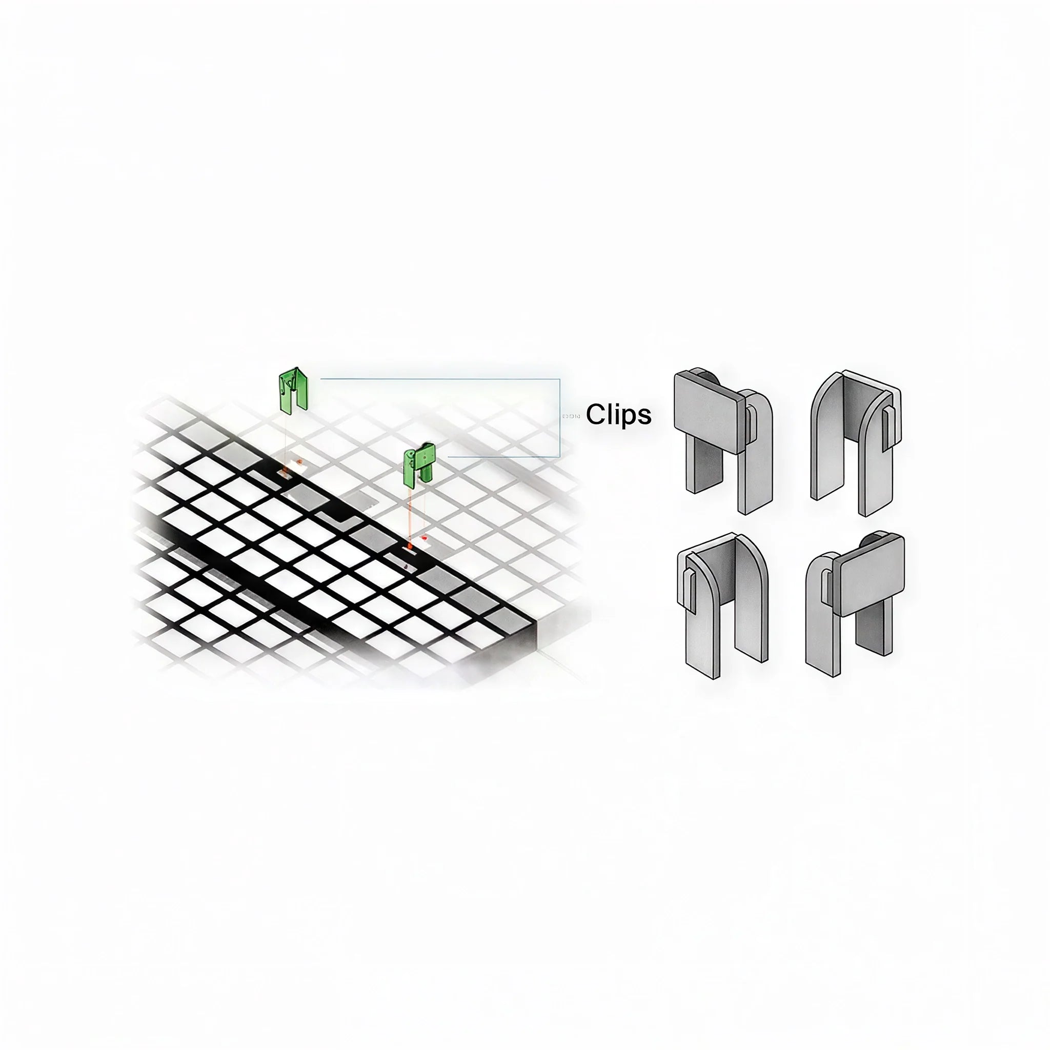 Clips for Dura-Bench Ultra - Case of 100