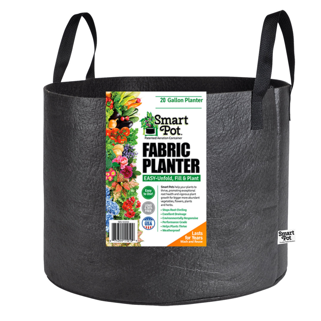 Smart Pot Fabric Pots with Handles, Black