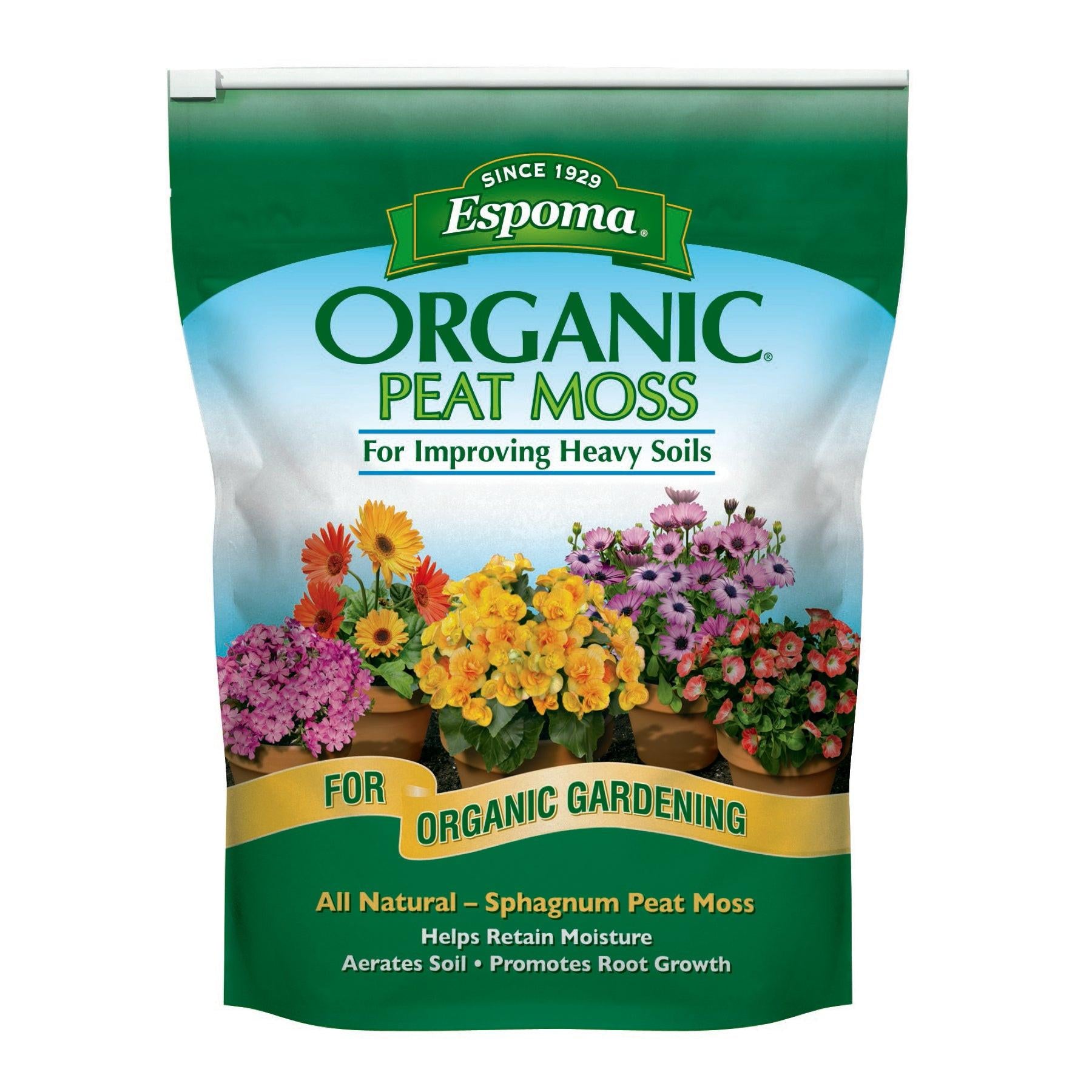 Espoma Organic Peat Moss, 8 Qt. Bag.