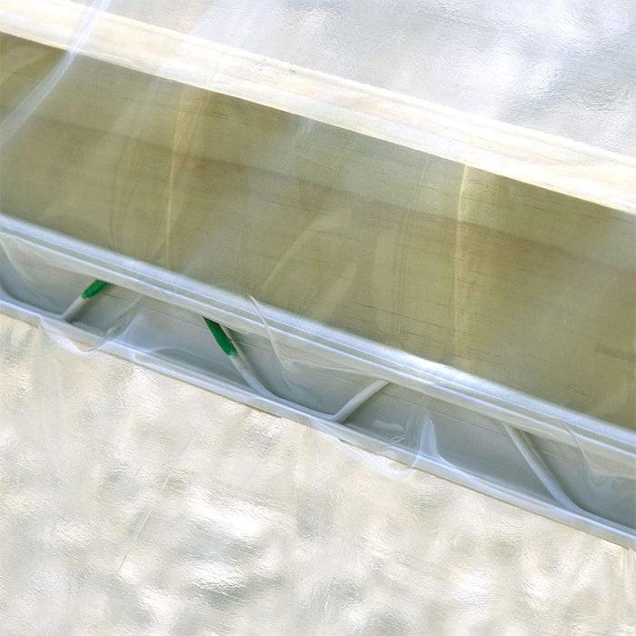 Grow1 U Shape Aluminum Wiggle Wire and Channel for Greenhouse Stability, 6.5 Feet - Pack of 10