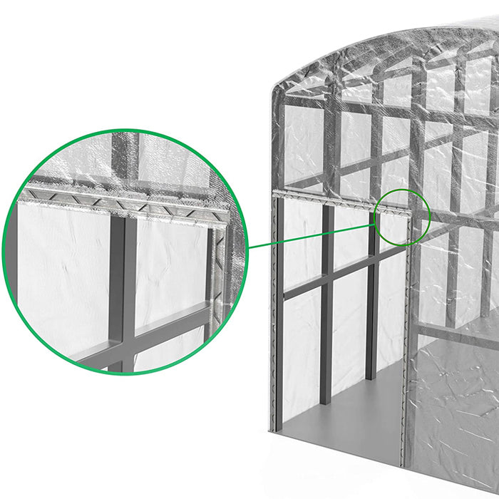 Grow1 U Shape Aluminum Wiggle Wire and Channel for Greenhouse Stability, 6.5 Feet - Pack of 10