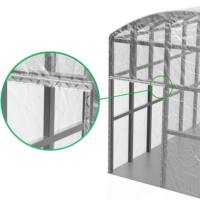 Grow1 U Shape Aluminum Wiggle Wire and Channel for Greenhouse Stability, 6.5 Feet - Pack of 10
