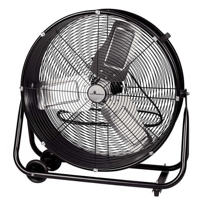 AirGrean Heavy Duty High Velocity Adjustable Tilt Drum Fan, 24 Inch