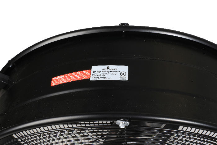 AirGrean Heavy Duty High Velocity Adjustable Tilt Drum Fan, 24 Inch