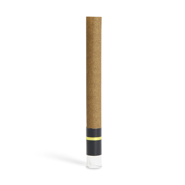 Custom Cones USA 109mm Pre-Rolled Tube Standard Brown Hemp Wrap with Cylinder Glass - Pack of 100