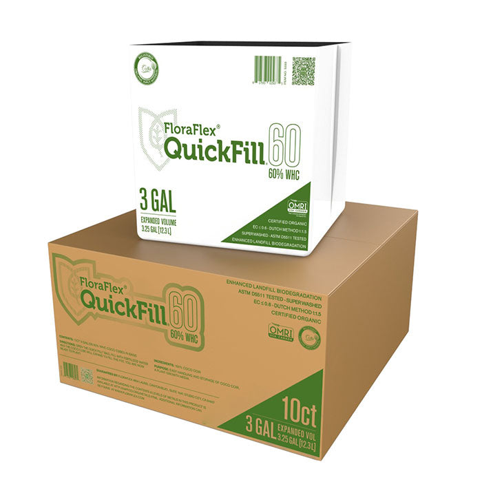 FloraFlex QuickFill Bag, 60% WHC, 3 Gallon, Case of 10
