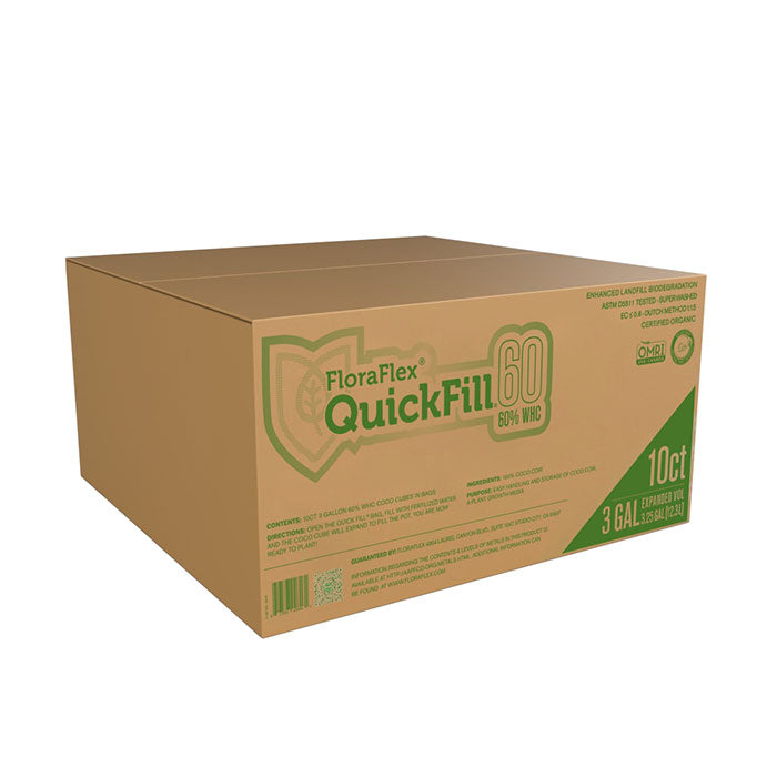 FloraFlex QuickFill Bag, 60% WHC, 3 Gallon, Case of 10
