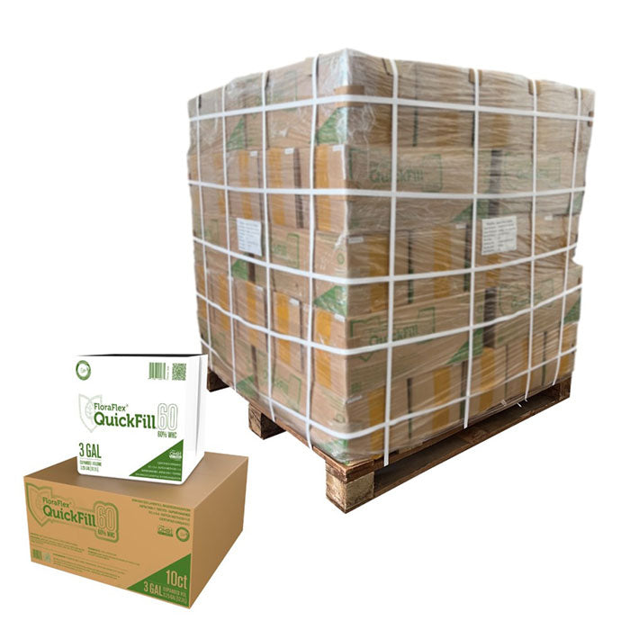 FloraFlex QuickFill Bag, 60% WHC, 3 Gallon, Pallet of 1000