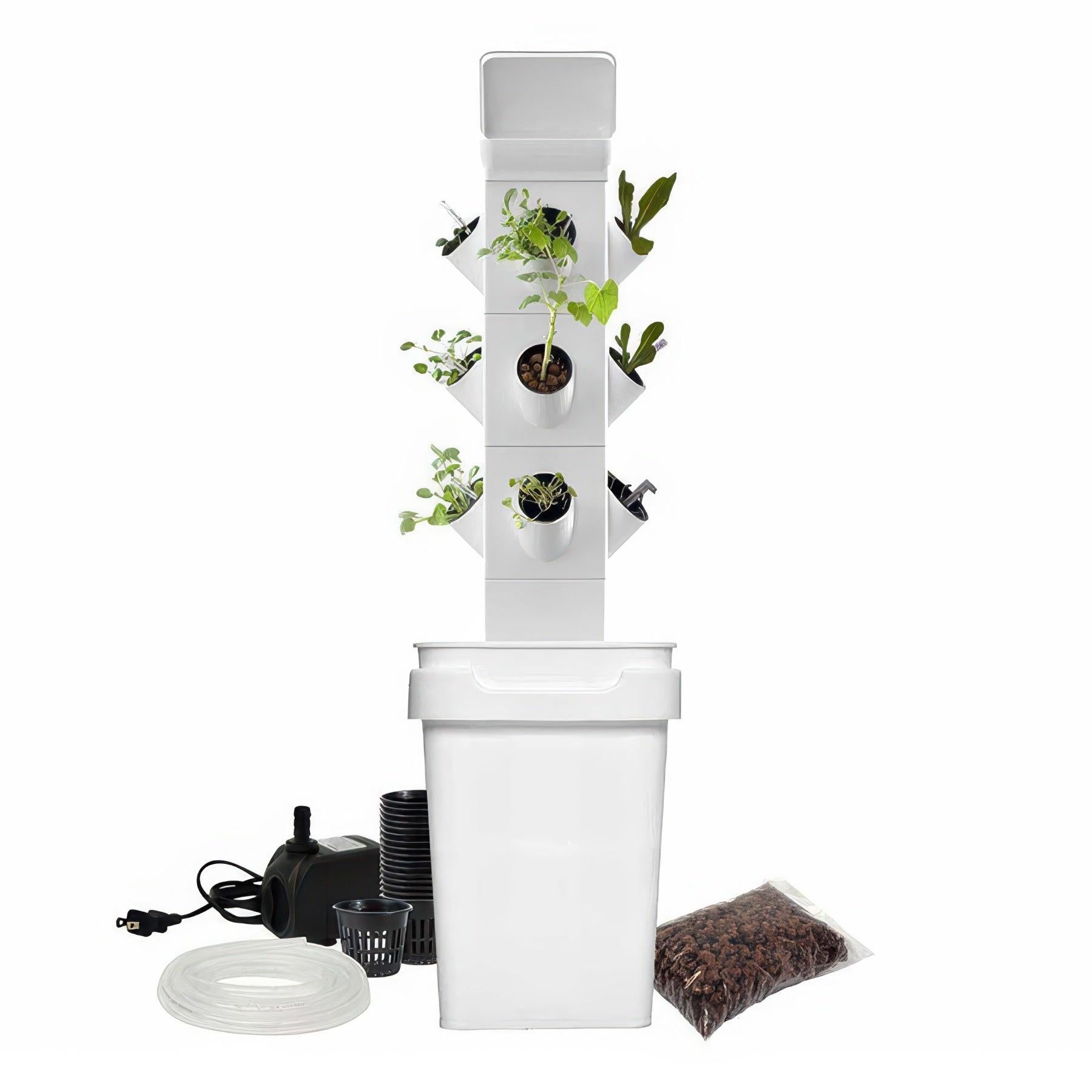 tower planter hydroponic ExoTower 12 Plant Hydroponic Garden Tower