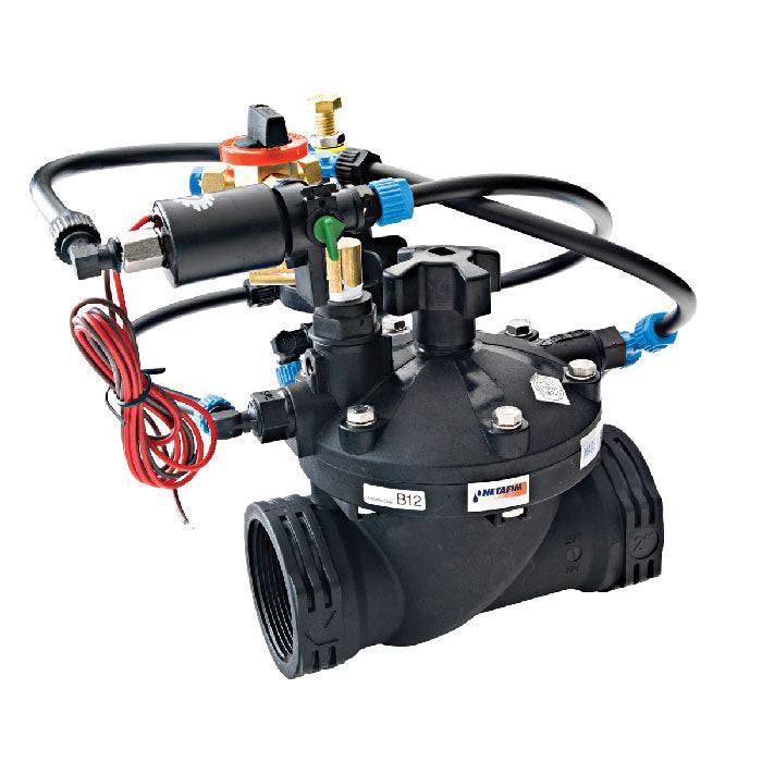 Netafim Series 80 3-Way Press Reducing Electric Globe Control Valve, 2 Inch (61PRELTH2GH3)