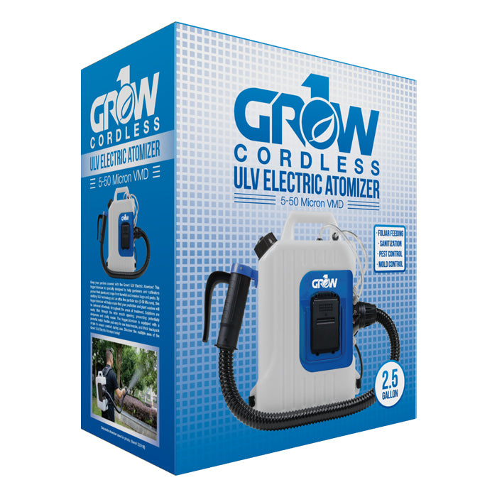 Grow1 24V Cordless Backpack Fogger ULV Atomizer, 2.5 Gallon