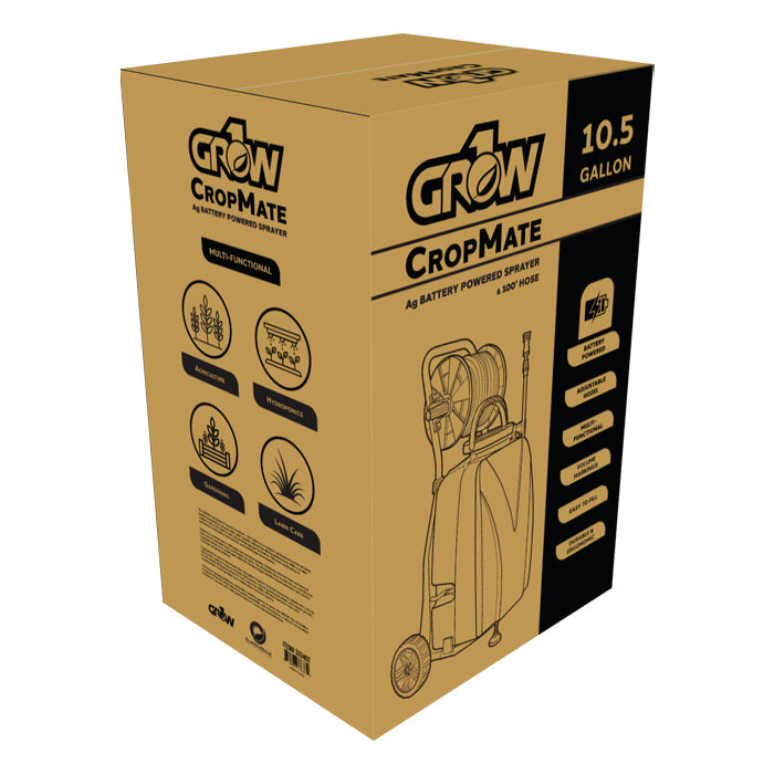 Grow1 CropMate 10.5 Gallon Battery Powered Sprayer