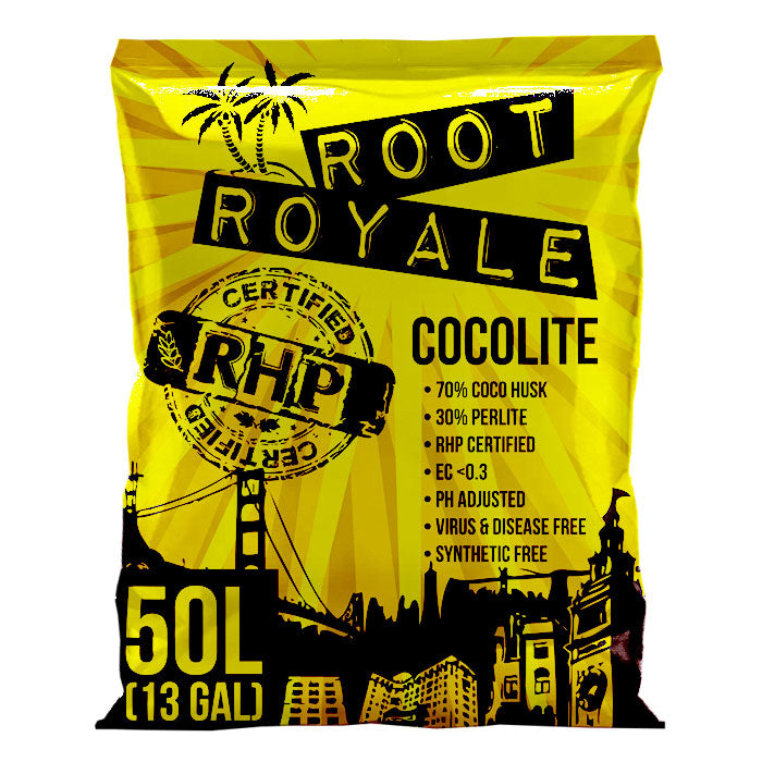 Root Royale Cocolite 70/30 Coco Coir & Perlite - RHP Certified, 50 Liter - Pallet of 40 Bags
