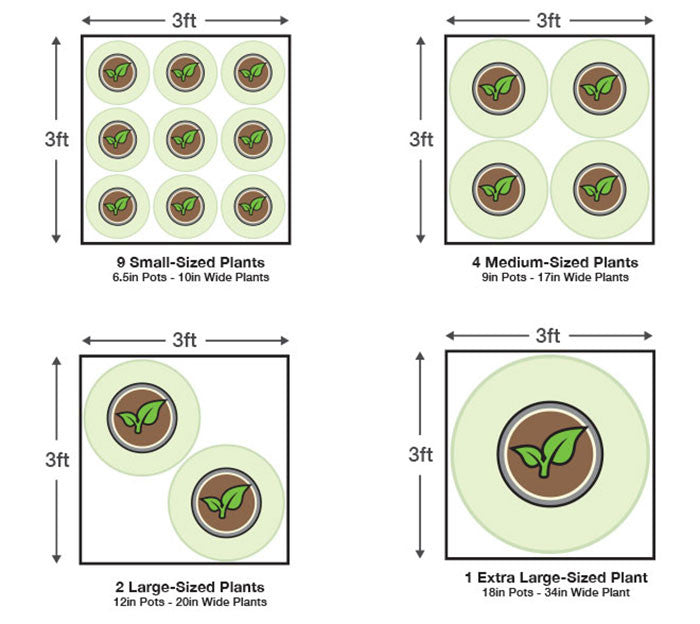Covert 3' x 3' 150 Watt UFO LED Grow Tent Kit With Automated Ventilation Package