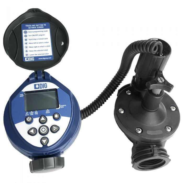 DIG 400A Series Battery Operated Irrigation Controller with 2 Inch Inline Valve
